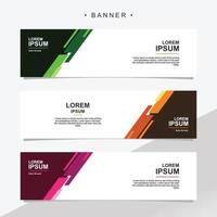 Banner design abstract vector template. Set of banner background isolated vector for print, display, promotion.