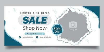 web banner template vector