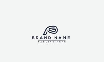 PG Logo Design Template Vector Graphic Branding Element.