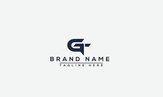 GT Logo Design Template Vector Graphic Branding Element.