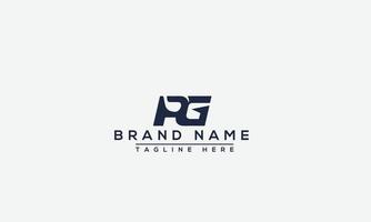 PG Logo Design Template Vector Graphic Branding Element.