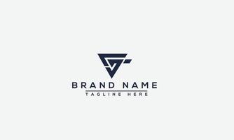 GT Logo Design Template Vector Graphic Branding Element.