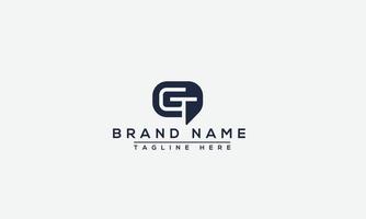 GT Logo Design Template Vector Graphic Branding Element.