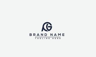 PG Logo Design Template Vector Graphic Branding Element.