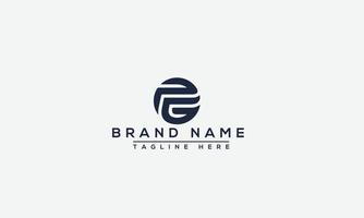 PG Logo Design Template Vector Graphic Branding Element.