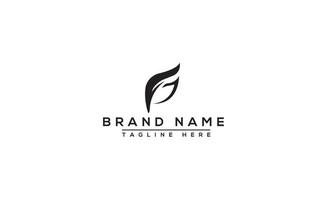 FD Logo Design Template Vector Graphic Branding Element.