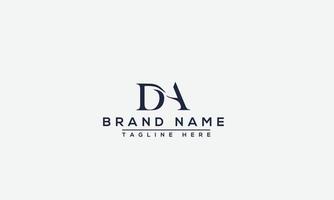 DA Logo Design Template Vector Graphic Branding Element