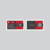 Professional business card design with free vector