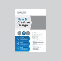 Corporate flyer design template vector