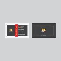 Professional business card design with free vector