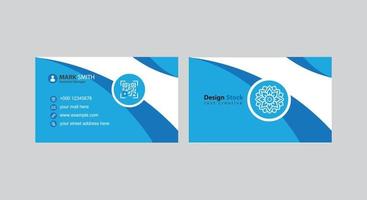 Professional business card design vector