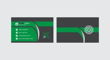 Professional business card design with free vector