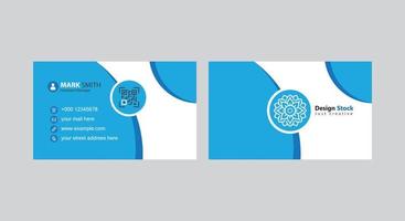 Professional business card design with free vector