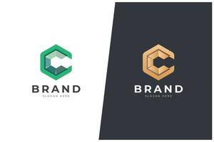 C Letter Logo Vector Concept Icon Trademark. Universal C Logotype Brand