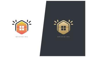 Home Vector Logo Concept Real Estate Renovation Modern Structure Architecture