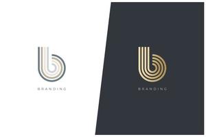 B Letter Logo Vector Concept Icon Trademark. Universal B Logotype Brand