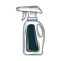 laundry bottle spray vector