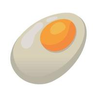 egg food cartoon vector