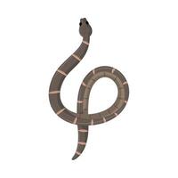 snake isolated style vector