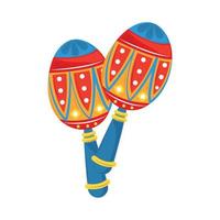 maracas music instrument vector