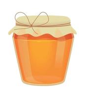 honey in a jar vector
