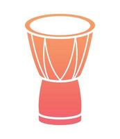 drum african instrument vector