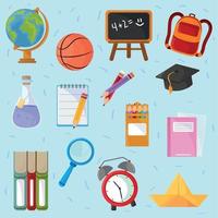 set of back to school vector