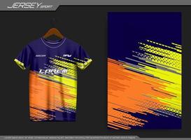camiseta deportiva de punto. camiseta de fútbol para el club de fútbol. adecuado para jersey, fondo, afiche, etc. vector