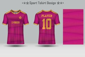 Football sport jersey mockup abstract geometric pattern t-shirt design vector