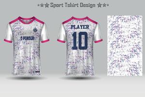 Football sport jersey mockup abstract geometric pattern t-shirt design vector