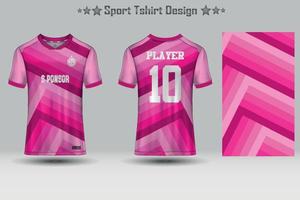 maqueta de camiseta deportiva de fútbol diseño de camiseta con patrón geométrico abstracto vector