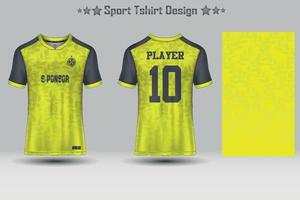 Football sport jersey mockup abstract geometric pattern t-shirt design vector