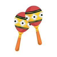 maracas musical instrument vector