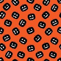 Seamless pattern with pumpkins. Halloween background. Vector illustration.