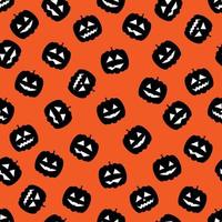 Seamless pattern with pumpkins. Halloween background. Vector illustration.