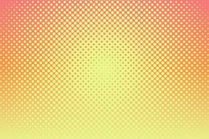 Orange yellow pop art background with halftone dots in retro comic style. Vector illustration.
