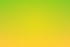 Green yellow pop art background with halftone dots in retro comic style. Vector illustration.