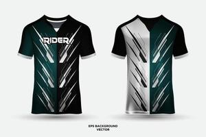 Modern Jersey Design Template Soccer Club Uniform Tshirt Front And Back vector