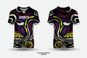 Modern and futuristic jersey design suitable for sports, racing, soccer, gaming and e sports vector