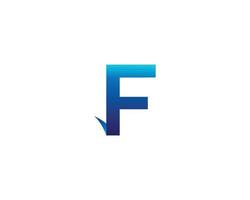 Modern F Letter Logo Icon Design Vector Symbol illustration.