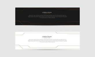 Banner background design abstract vector template. Set of banner background isolated vector for print, display, promotion and advertisement.