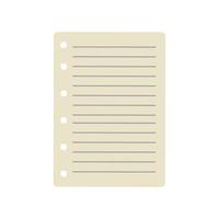 empty paper sheet vector
