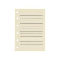 empty paper sheet vector