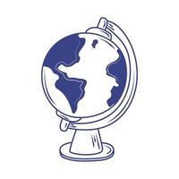 school globe map vector