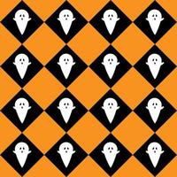 Seamless pattern with ghost. Halloween background. Vector illustration.