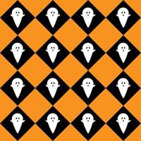 Seamless pattern with ghost. Halloween background. Vector illustration.