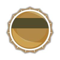 bottle cap icon vector