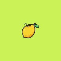 lemon juice concept design with outline. vector