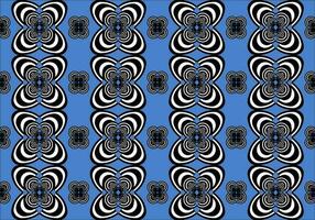 Seamless pattern with curved line shape on blue background. vector
