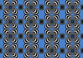 Seamless pattern with curved line shape on blue background. vector